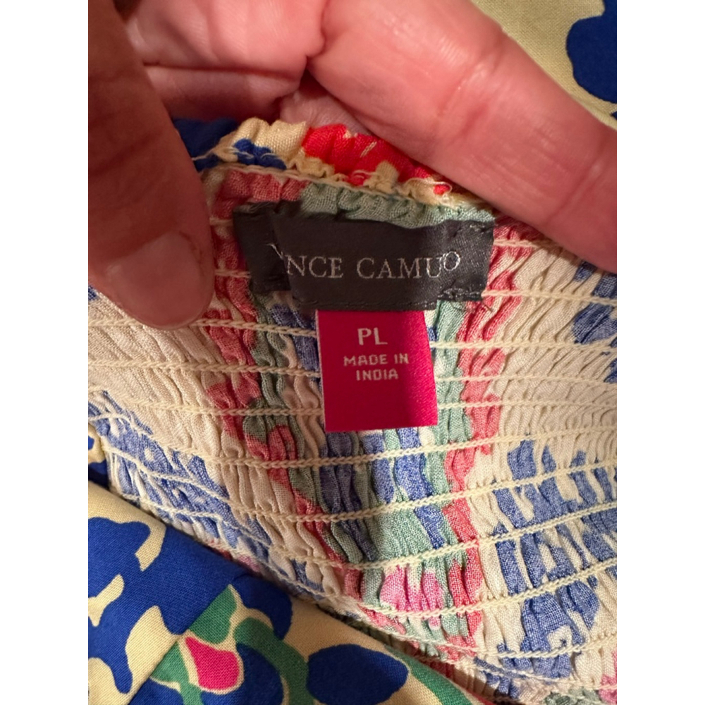 Vince Camuto Petite Maxi Dress Beige Multicolor - Picture 5 of 6